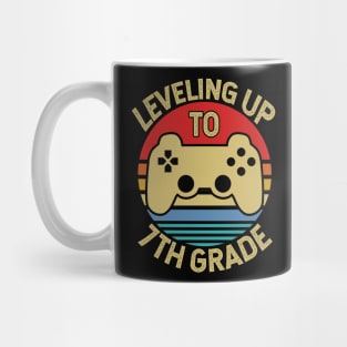 Leveling Up To 7th Grade Student Level Student Gift Mug